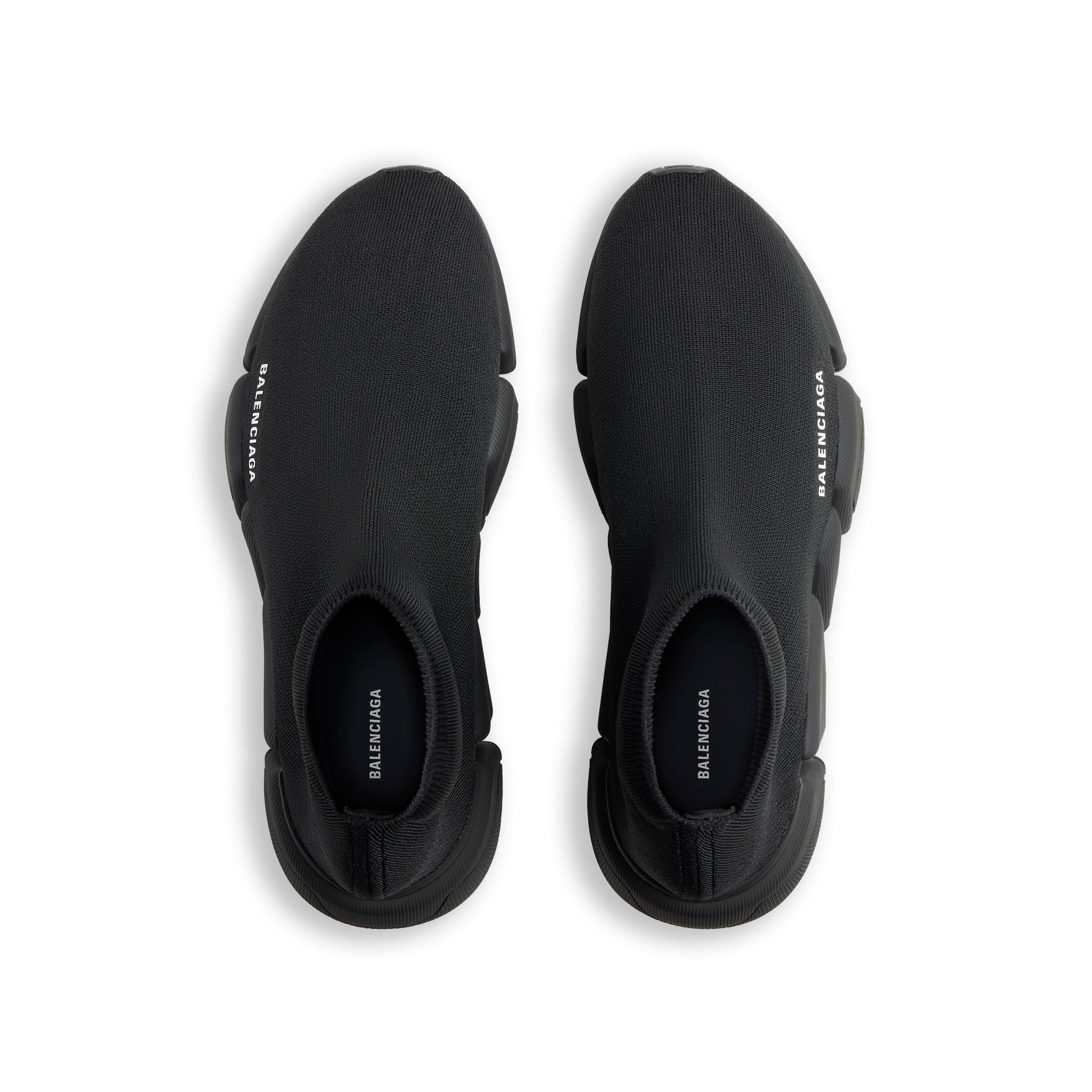 MEN'S SPEED 2.0 RECYCLED KNIT SNEAKER IN BLACK - SpinServe