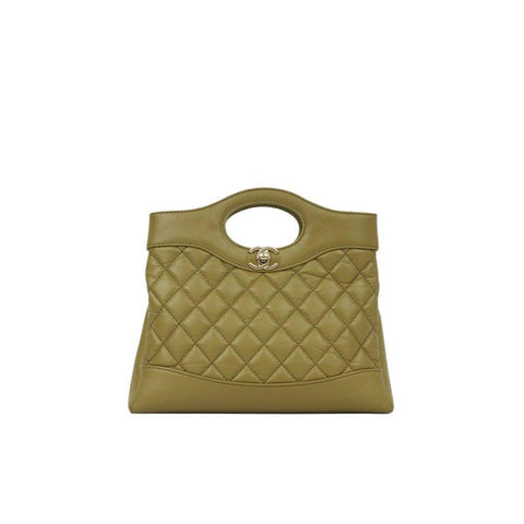Chanel Shiny Crumpled Calfskin Quilted Mini 31 Shopping Bag - Banlieue91
