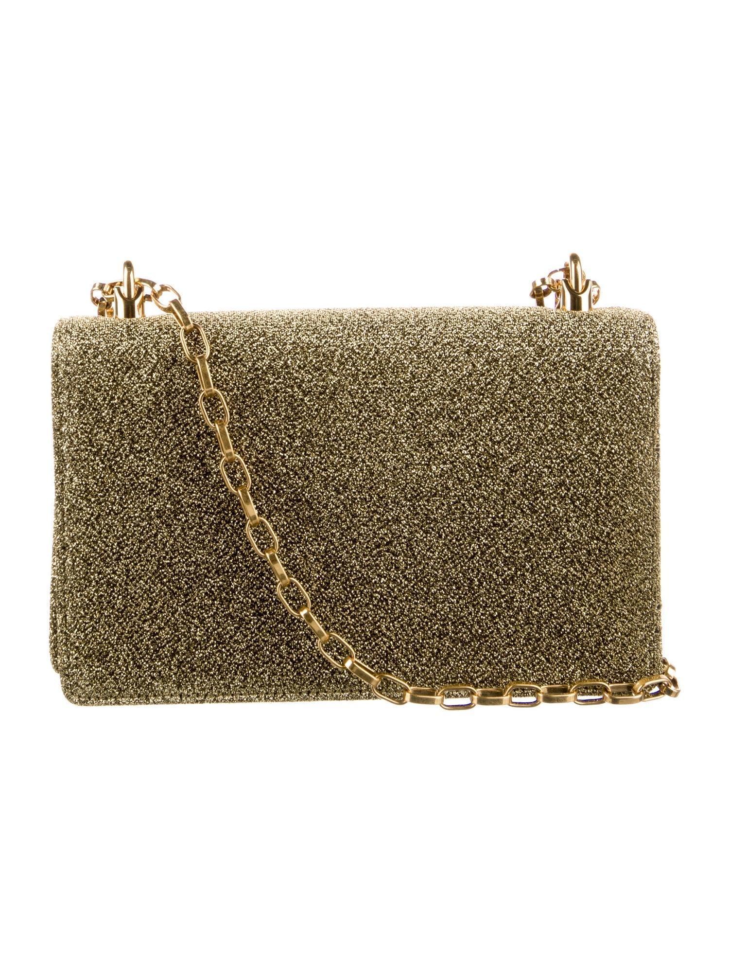 Dolce & Gabbana Girls Baroque Logo Metallic Mini Crossbody Bag - Banlieue91