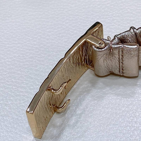 Chanel Women Logo Banding Belt 'Golden' - Banlieue91