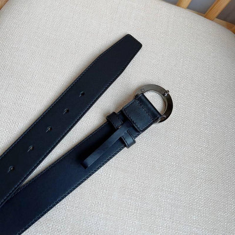 Burberry Leather Vintage Belt 'Black' - Banlieue91