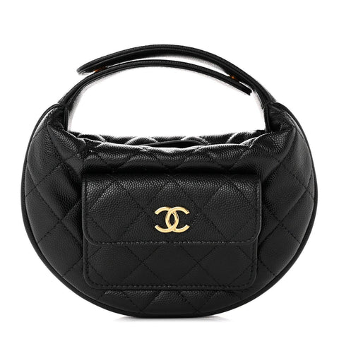 Chanel Caviar Quilted Polly Pocket Pouch Hobo - Banlieue91