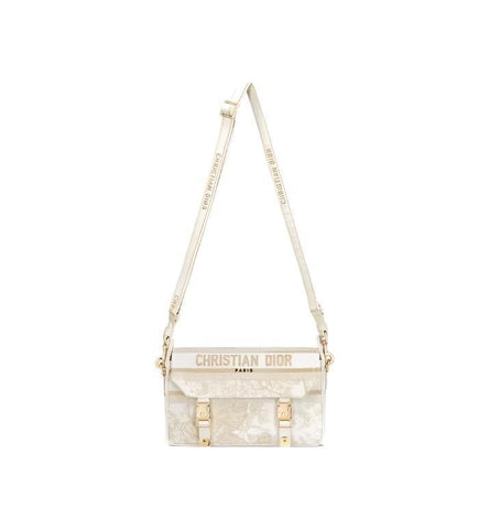 Christian Dior Canvas Diorcamp Messenger in White Gold - Banlieue91