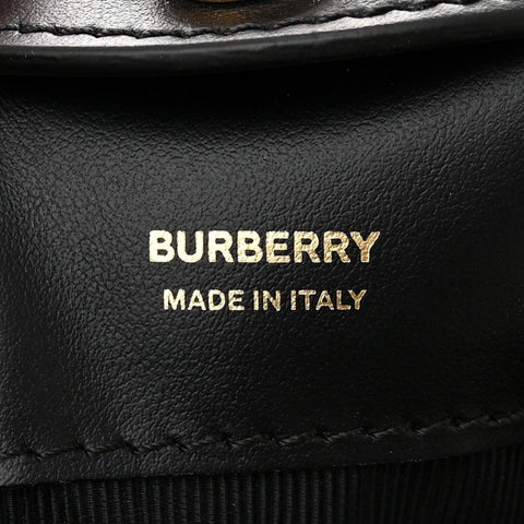 Burberry Calfskin Monogram Motif TB Bucket Black - Banlieue91