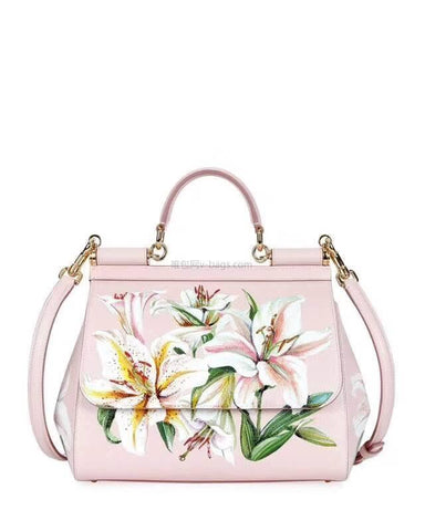 Dolce & Gabbana Small Sicily Lily Dauphine Leather Bag - Banlieue91