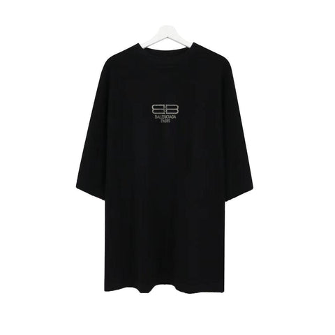 Balenciaga Black T-Shirt Without Collar - Banlieue91