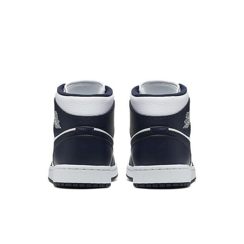 Air Jordan 1 Mid 'White Metallic Gold Obsidian' - Banlieue91