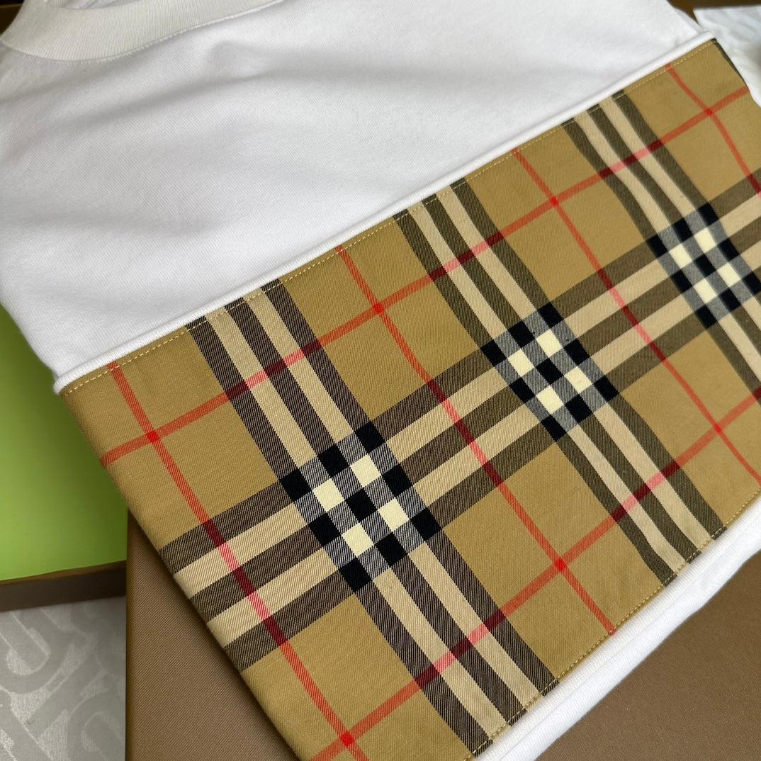 Burberry T-Shirt Without Collar 'White & Beige' - Banlieue91