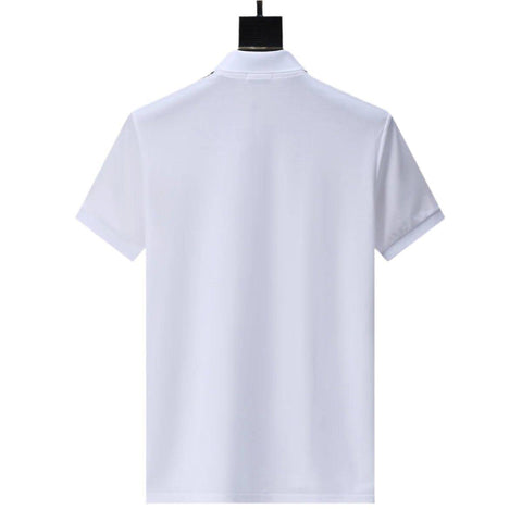 Moncler White T-Shirt with Collar - Banlieue91