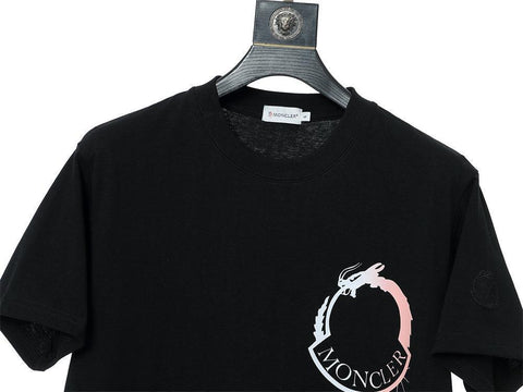 Moncler T-Shirt Without Collar 'Black' - Banlieue91
