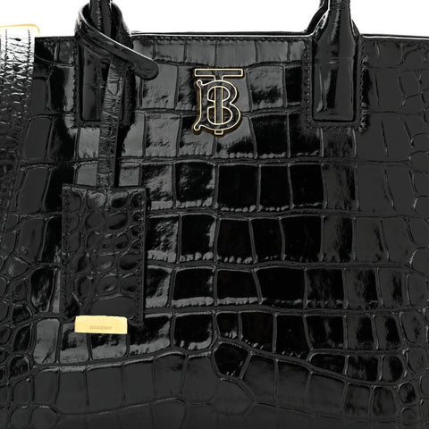 Burberry Crocodile Embossed Calfskin Mini Frances Tote - Banlieue91