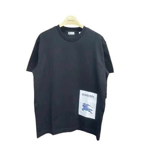 Burberry Black T-Shirt Without Collar - Banlieue91
