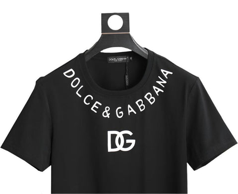 Dolce & Gabbana T-Shirt Without Collar 'Black & White' - Banlieue91