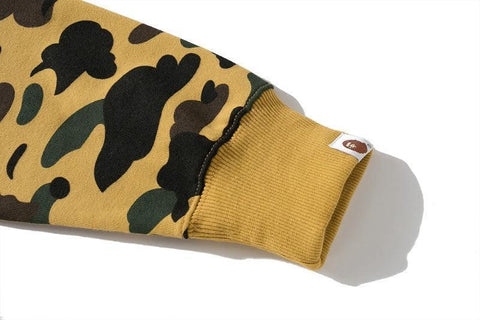 BAPE 1st Camo Shark Full Zip Hoodie (FW21) Yellow - Banlieue91