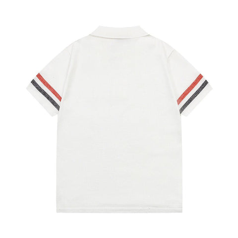 Thom Browne White T-Shirt with Collar - Banlieue91