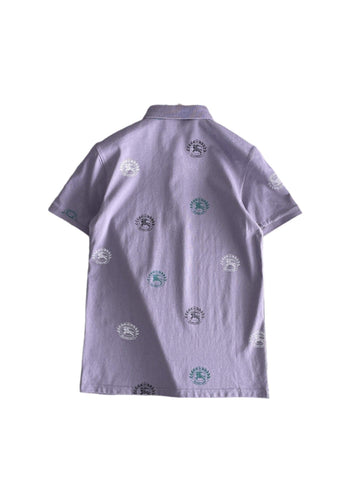 Burberry Light Purple T-Shirt With Collar - Banlieue91