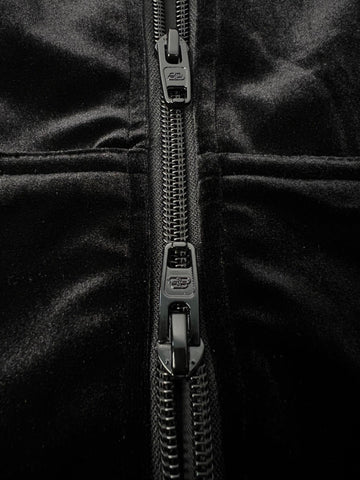 Balenciaga rhinestone-logo zipped hoodie - Banlieue91