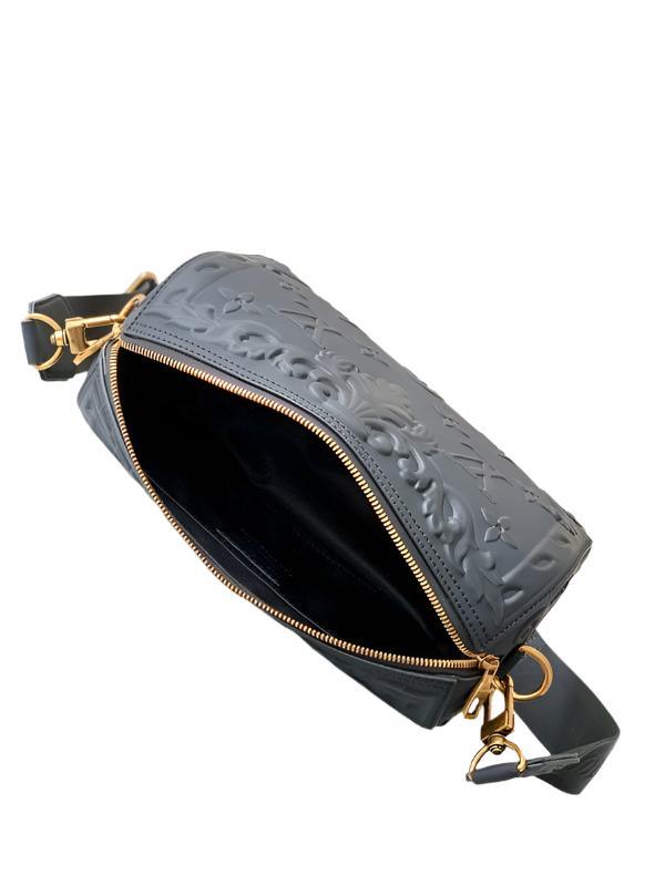 Louis Vuitton Calfskin Debossed Monogram Versailles City Keepall Dark Shadow Grey - Banlieue91