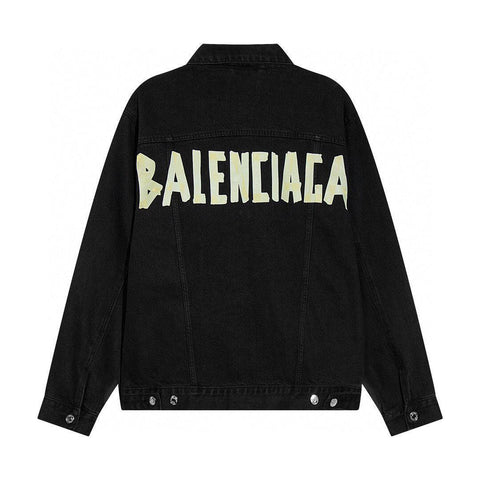 Balenciaga embossed paper denim jacket - Banlieue91