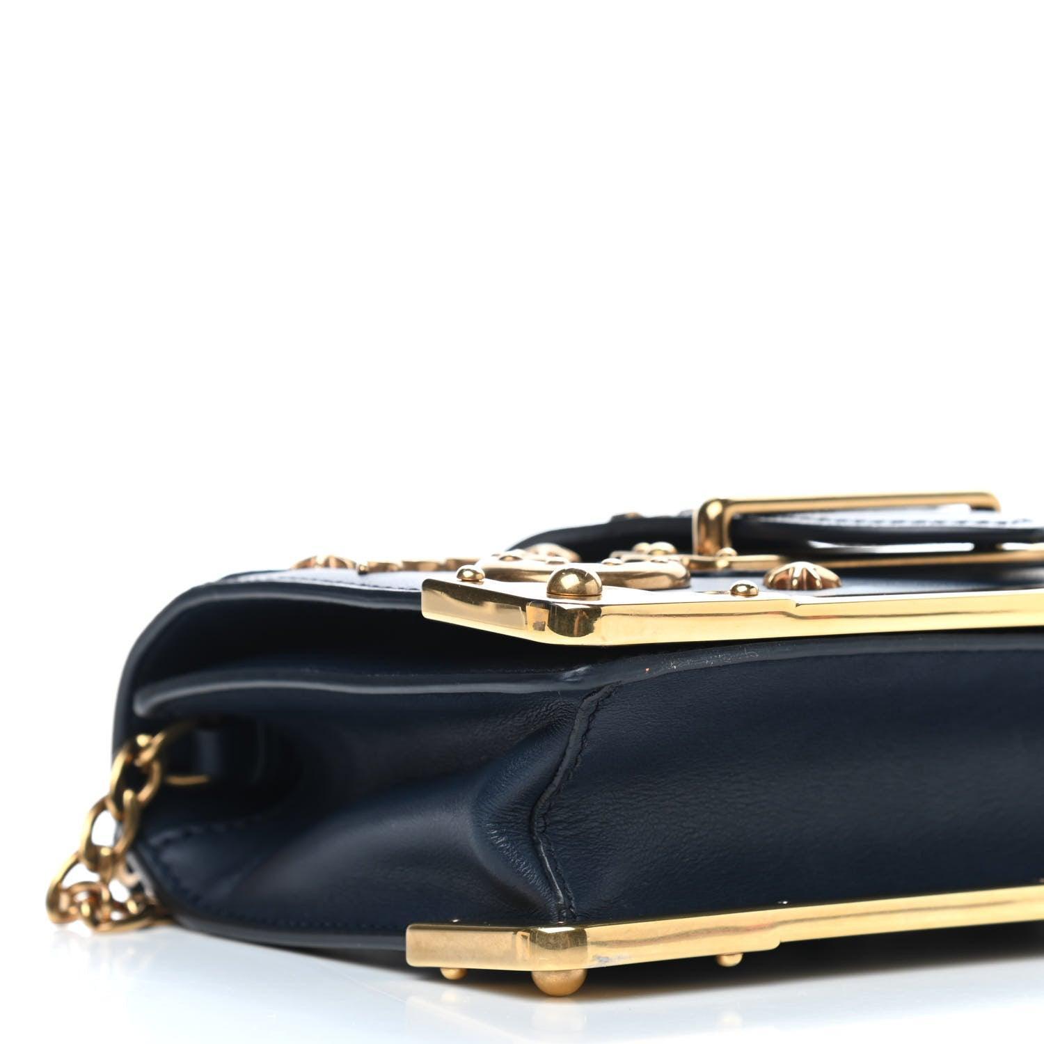 Prada City Calf Saffiano Astrology Cahier Bag Black - Banlieue91