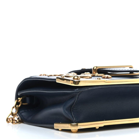 Prada City Calf Saffiano Astrology Cahier Bag Black - Banlieue91