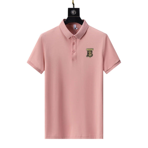 Burberry Pink T-Shirt With Collar - Banlieue91