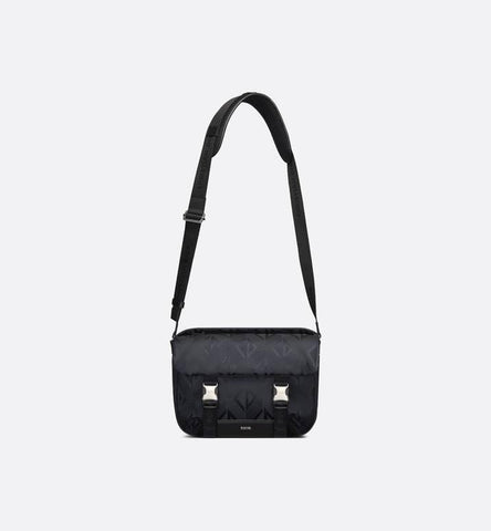 Dior Men Explorer Messenger Bag Black CD Diamond Mirage Ski Capsule Nylon - Banlieue91