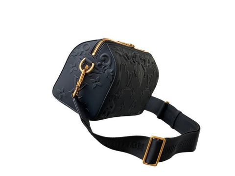 Louis Vuitton Calfskin Debossed Monogram Versailles City Keepall Dark Shadow Grey - Banlieue91
