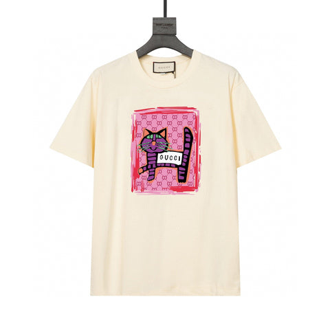 Gucci T-Shirt Without Collar 'Beige' - Banlieue91