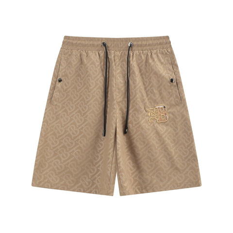 Burberry Men's Striped Cotton Knit Basketball Shorts 'Beige' - Banlieue91