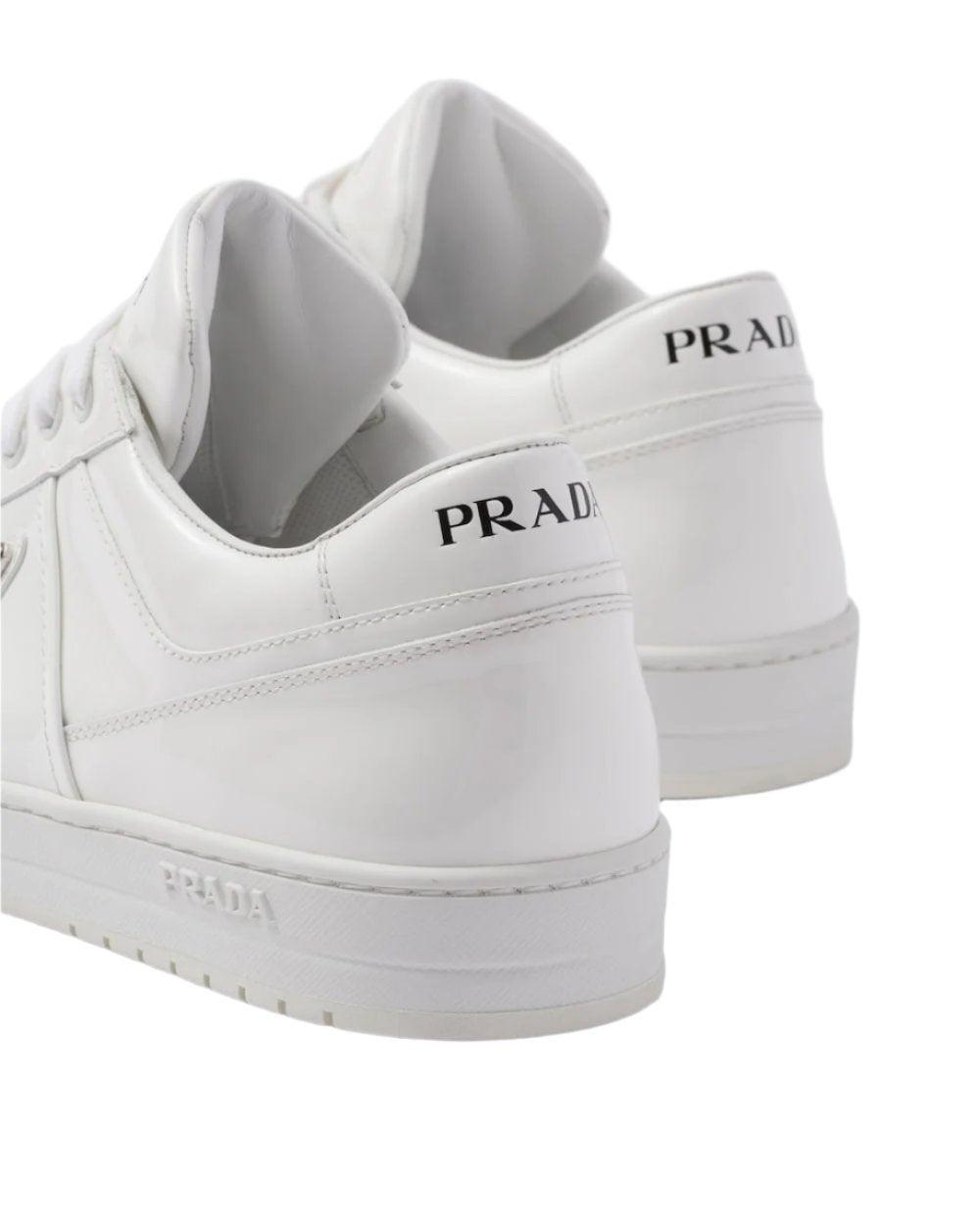 Prada Downtown nappa leather sneakers 'White' - Banlieue91