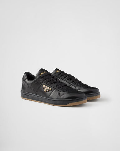 Prada Downtown nappa leather sneakers 'Black' - Banlieue91