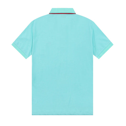 Burberry Light Blue T-Shirt With Collar - Banlieue91