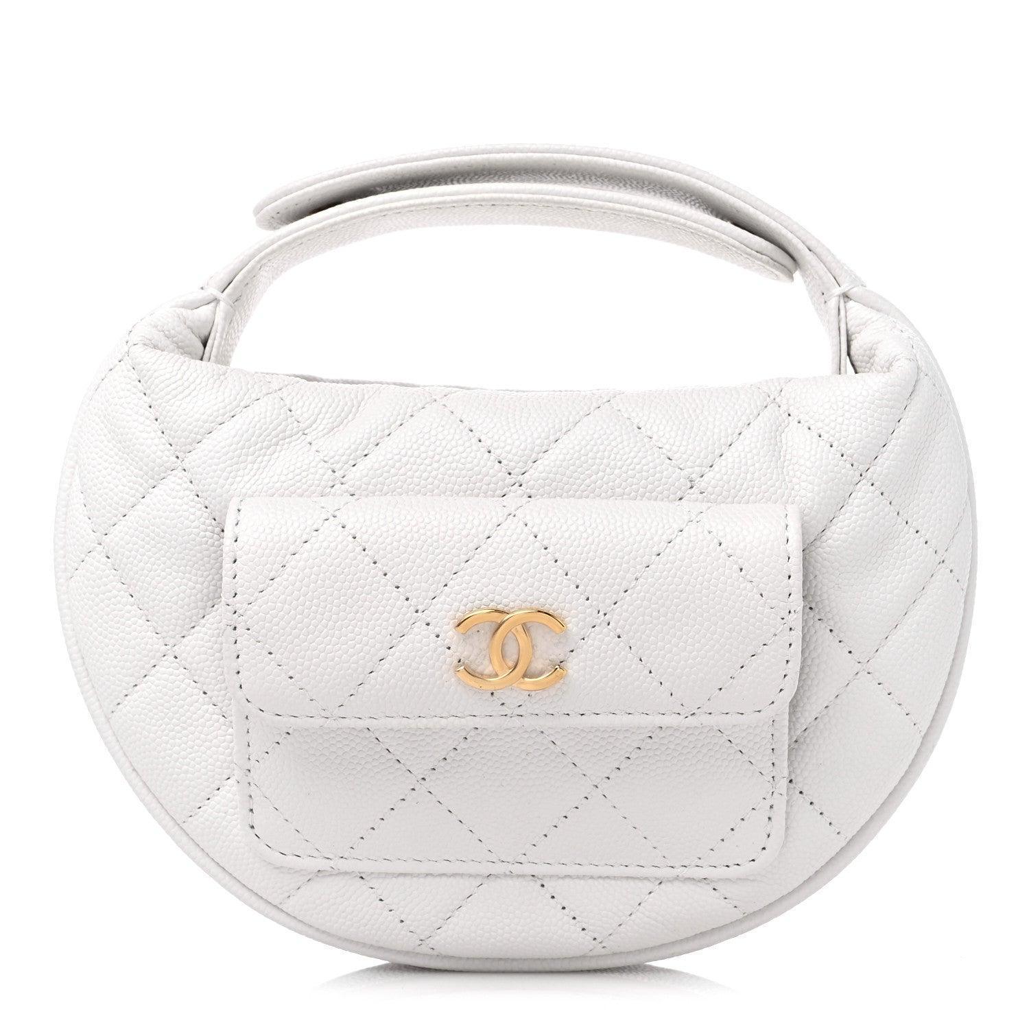 Chanel Caviar Quilted Polly Pocket Pouch Hobo - Banlieue91