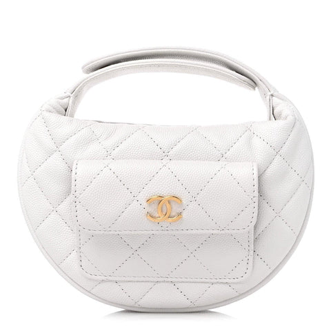 Chanel Caviar Quilted Polly Pocket Pouch Hobo - Banlieue91