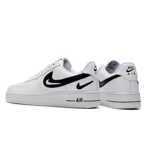 Nike Air Force 1 Cut Out Swoosh White Black - Banlieue91