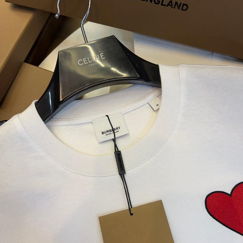 Burberry T-Shirt Without Collar 'White' - Banlieue91