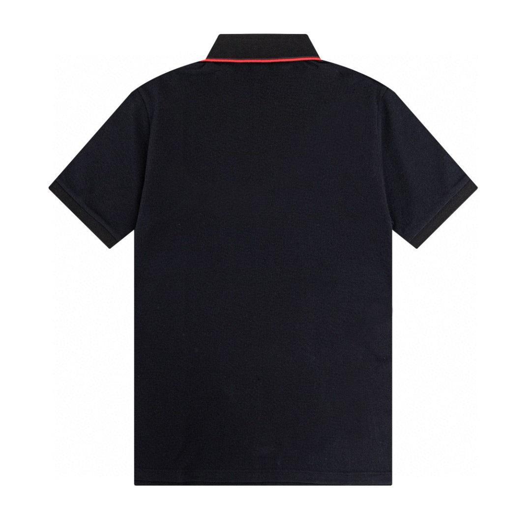 Burberry Black T-Shirt With Collar - Banlieue91