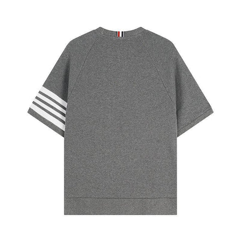 Thom Browne T-Shirt Without Collar 'Grey' - Banlieue91