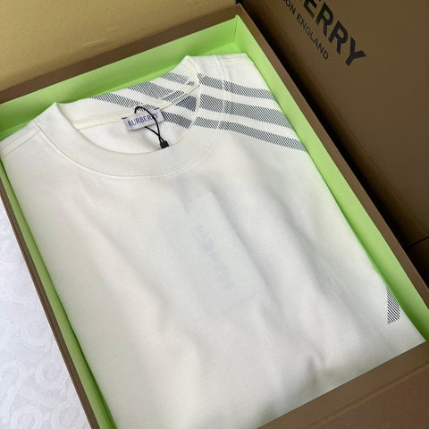 Burberry T-Shirt Without Collar 'White' - Banlieue91