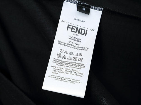 Fendi T-Shirt without Collar 'Black' - Banlieue91