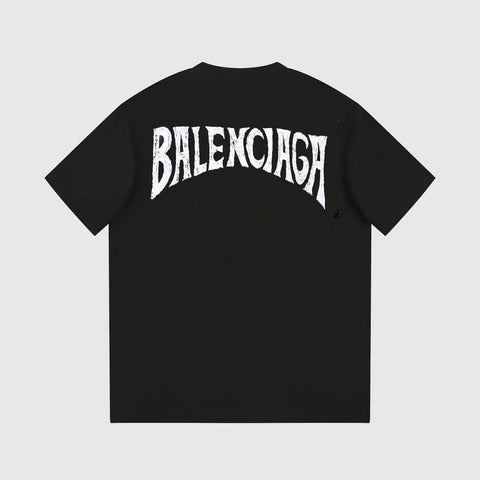 Balenciaga Black T-Shirt Without Collar - Banlieue91
