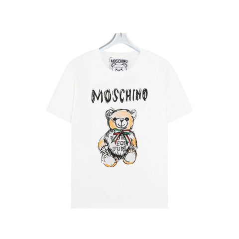 Moschino Teddy Bear T-Shirt Without Collar 'White' - Banlieue91