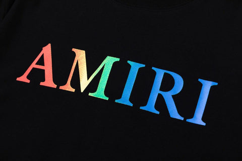 Amiri Black T-Shirt Without Collar - Banlieue91