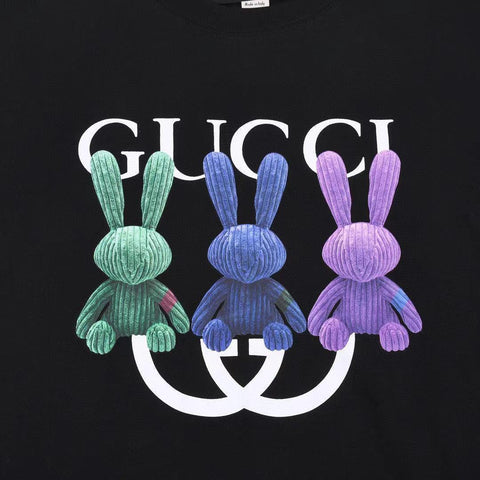 Gucci T-Shirt Without Collar 'Black' - Banlieue91