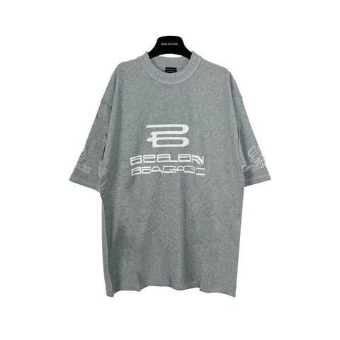 Balenciaga Grey T-Shirt Without Collar - Banlieue91