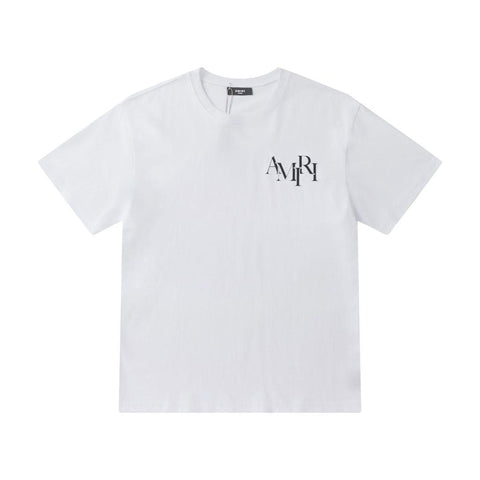 Amiri White T-Shirt Without Collar - Banlieue91