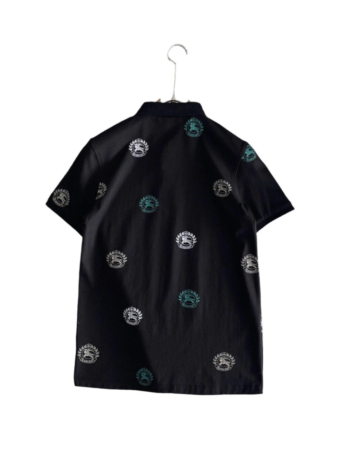 Burberry Black T-Shirt With Collar - Banlieue91