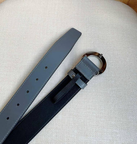 Burberry Leather Vintage Belt 'Grey' - Banlieue91
