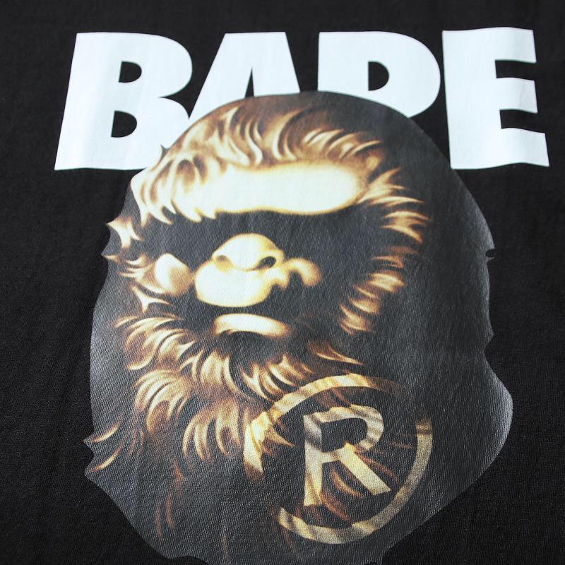 Bathing Ape Black T-Shirt without Collar - Banlieue91